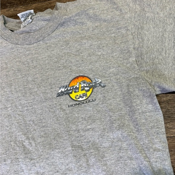 Vintage Hard Rock Cafe 2000 The Evolution of Rock Honolulu Men's T-Shirt Gray - Picture 3 of 6